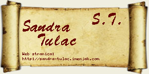Sandra Tulać vizit kartica